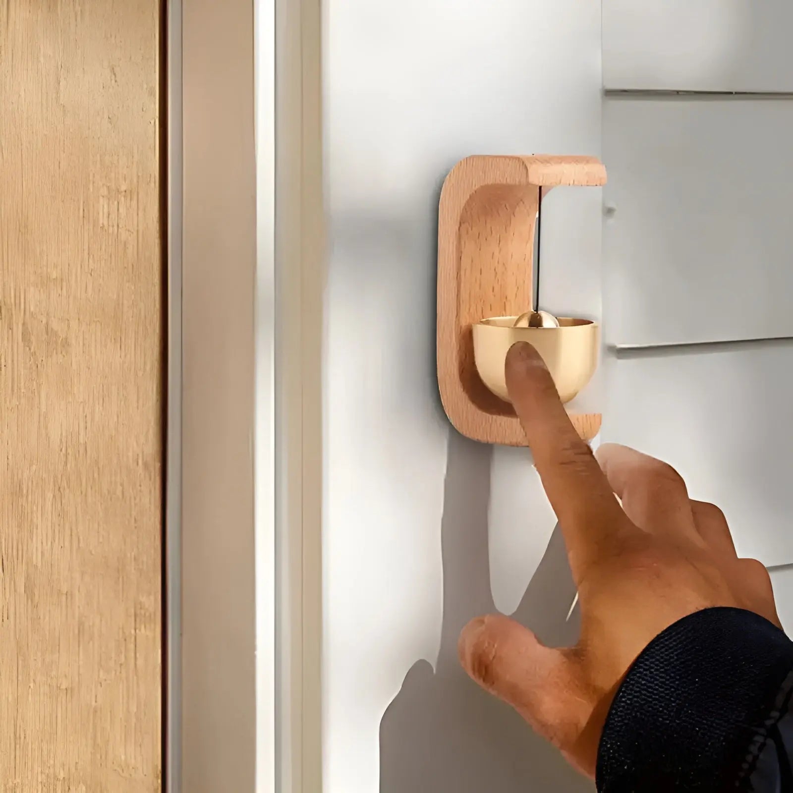 BowLift | Door bells - Melodic - Decorative wood - Japanese style - Singing bowl bell