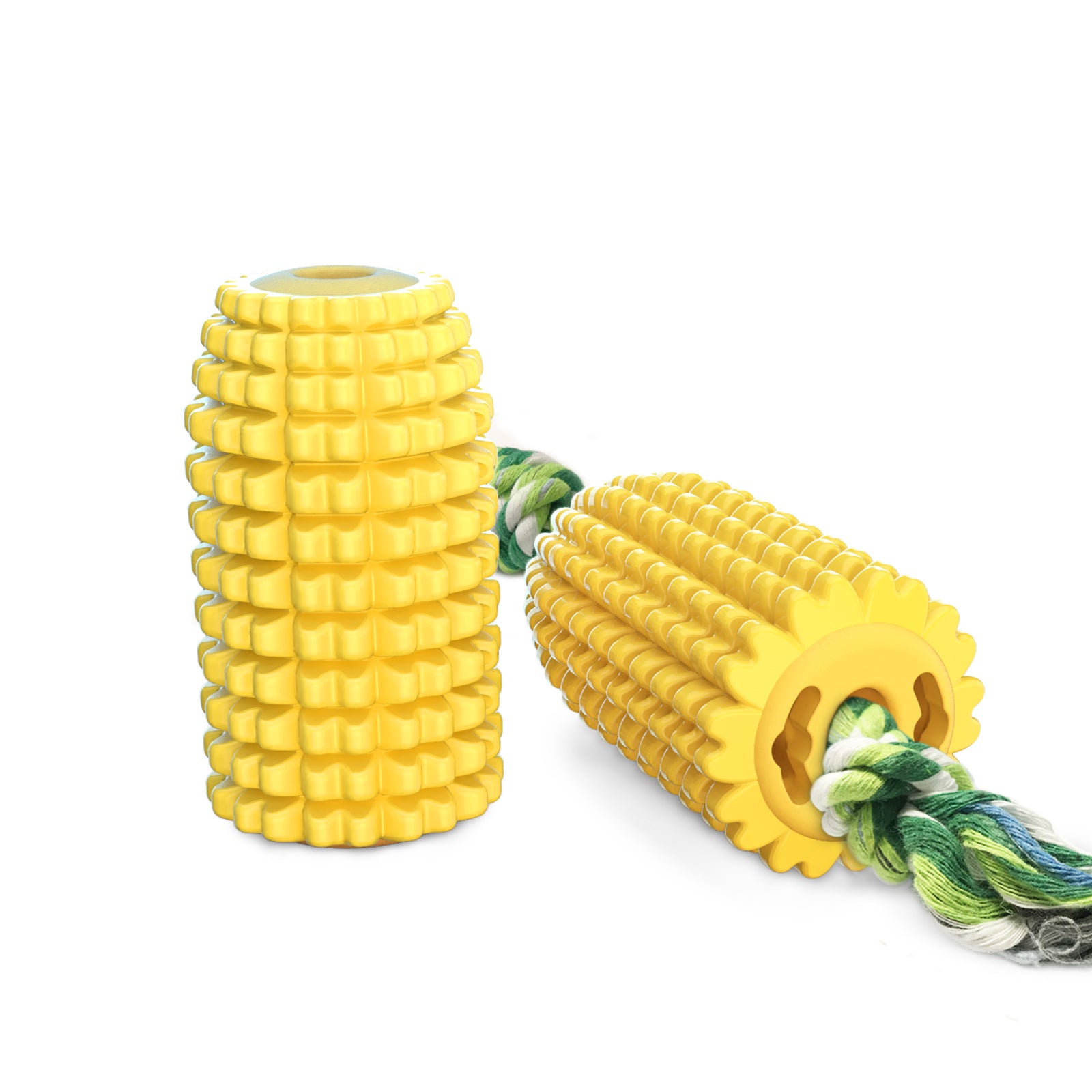 Corn Chew Stick with Rope – Dog Toothbrush & Play Toy