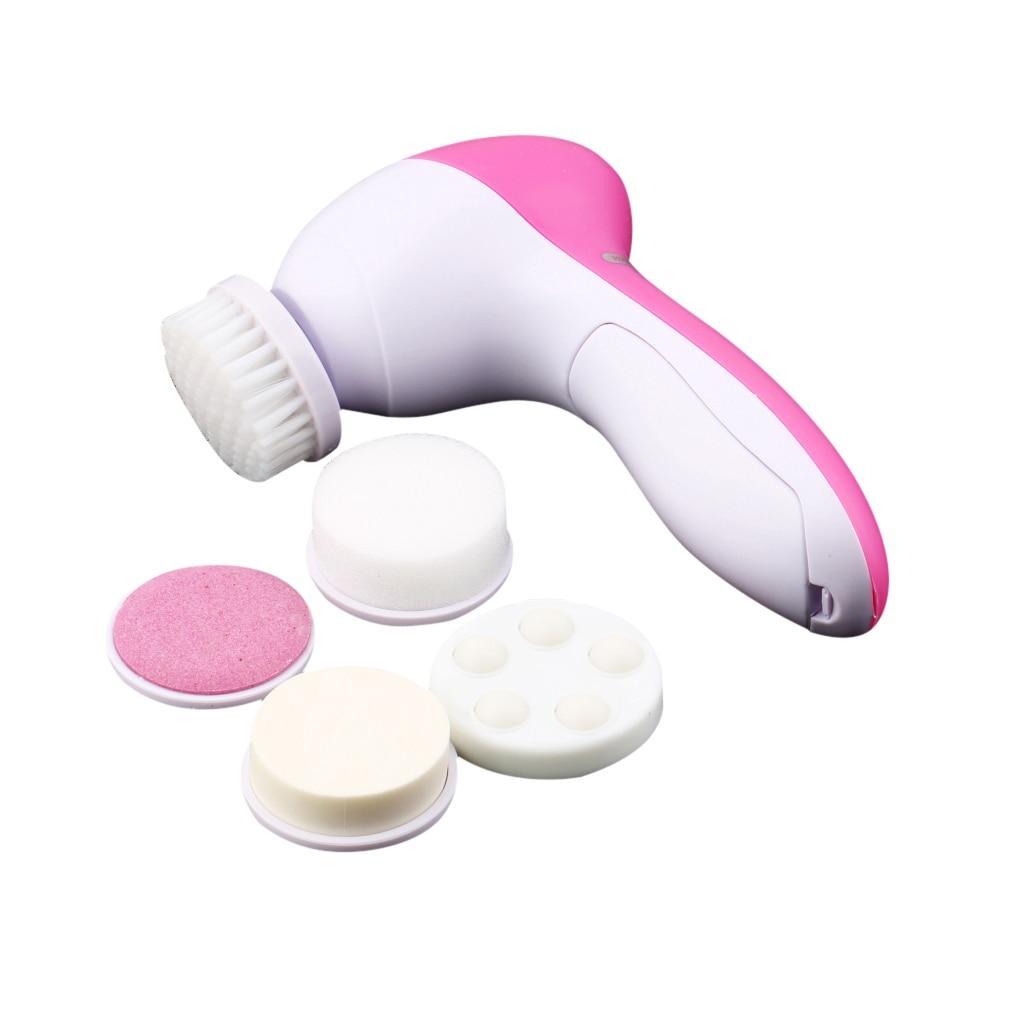 BowLift | IcoolGadget 5 in 1 Electric Facial Cleanser Body Massage Mini Skin Pore Cleaner Beauty Massager Wash Face Machine