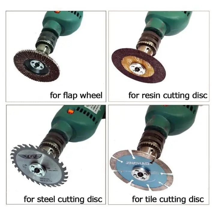 BowLift | 5-pc Drill Angle Grinder Adapter – Cutting & Polishing Rod