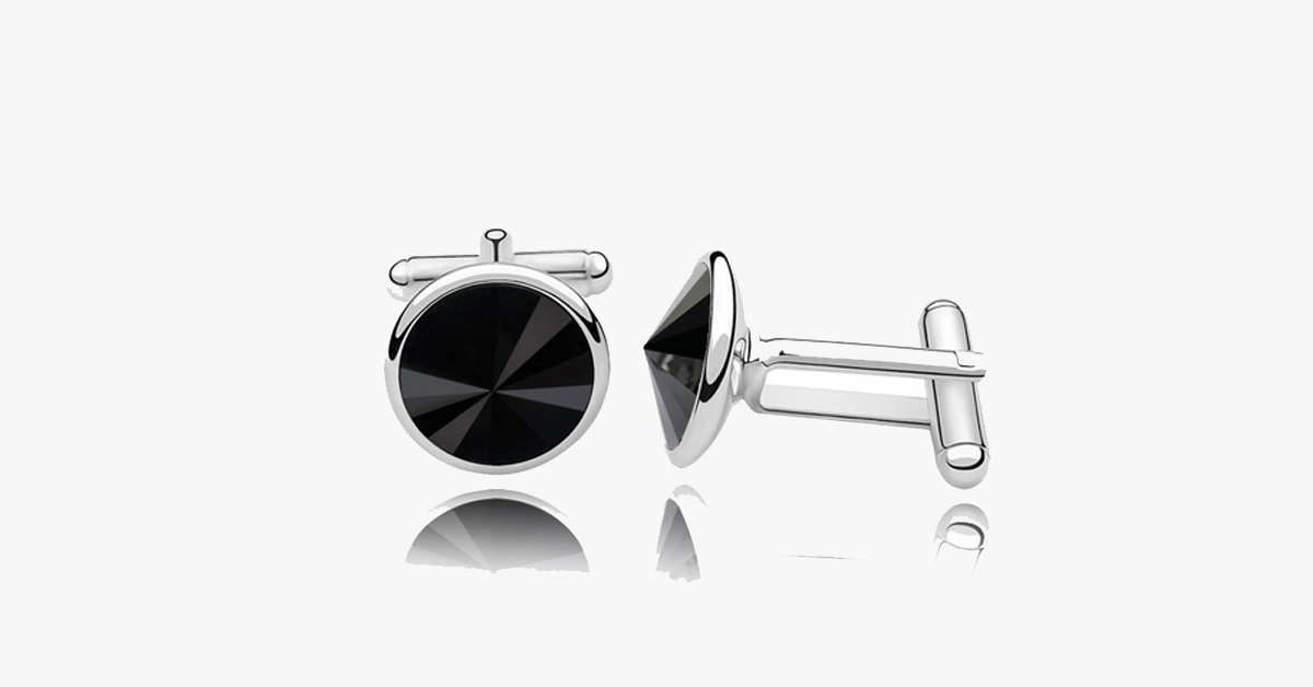 BowLift | Platinum Rhinestone Cufflink