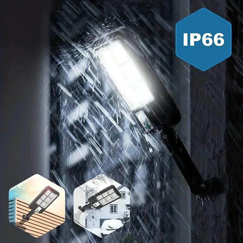 BowLift | 5000LM Solar Floodlight with Motion Sensor | Dusk to Dawn Outdoor Security Light