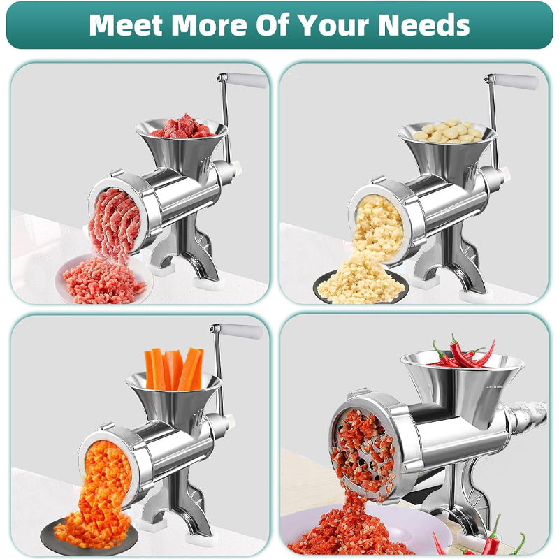 BowLift | Manual Meat Grinder Sausage Maker Table Mount Mincer Sausage Stuffer Funnel