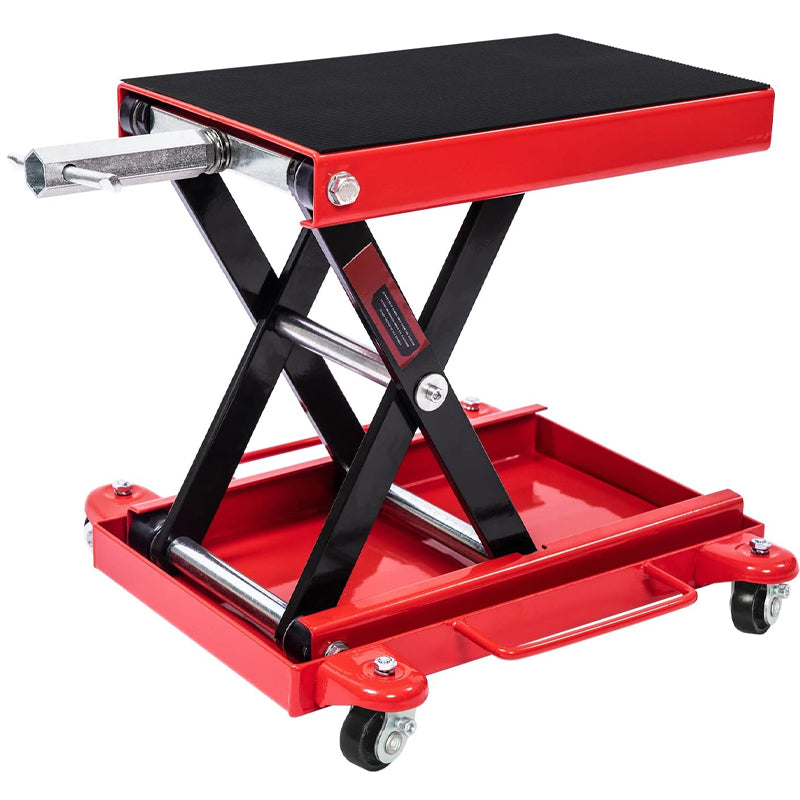 BowLift | 1100 LBS Motorcycle Lift Bikes ATVs Garage Repair Stand Center Scissor Lift Jack