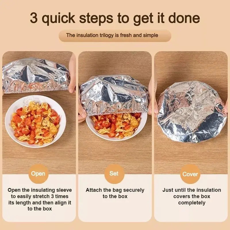 BowLift | 50-piece set insulating covers made of aluminum foil