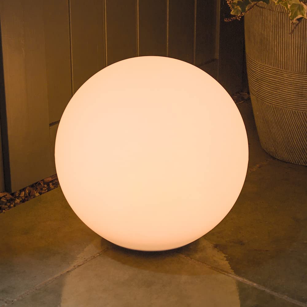 BowLift | Weatherproof Round LED Garden Light with 16 Colors and Remote Control - Perfect for Garden, Porch & Party