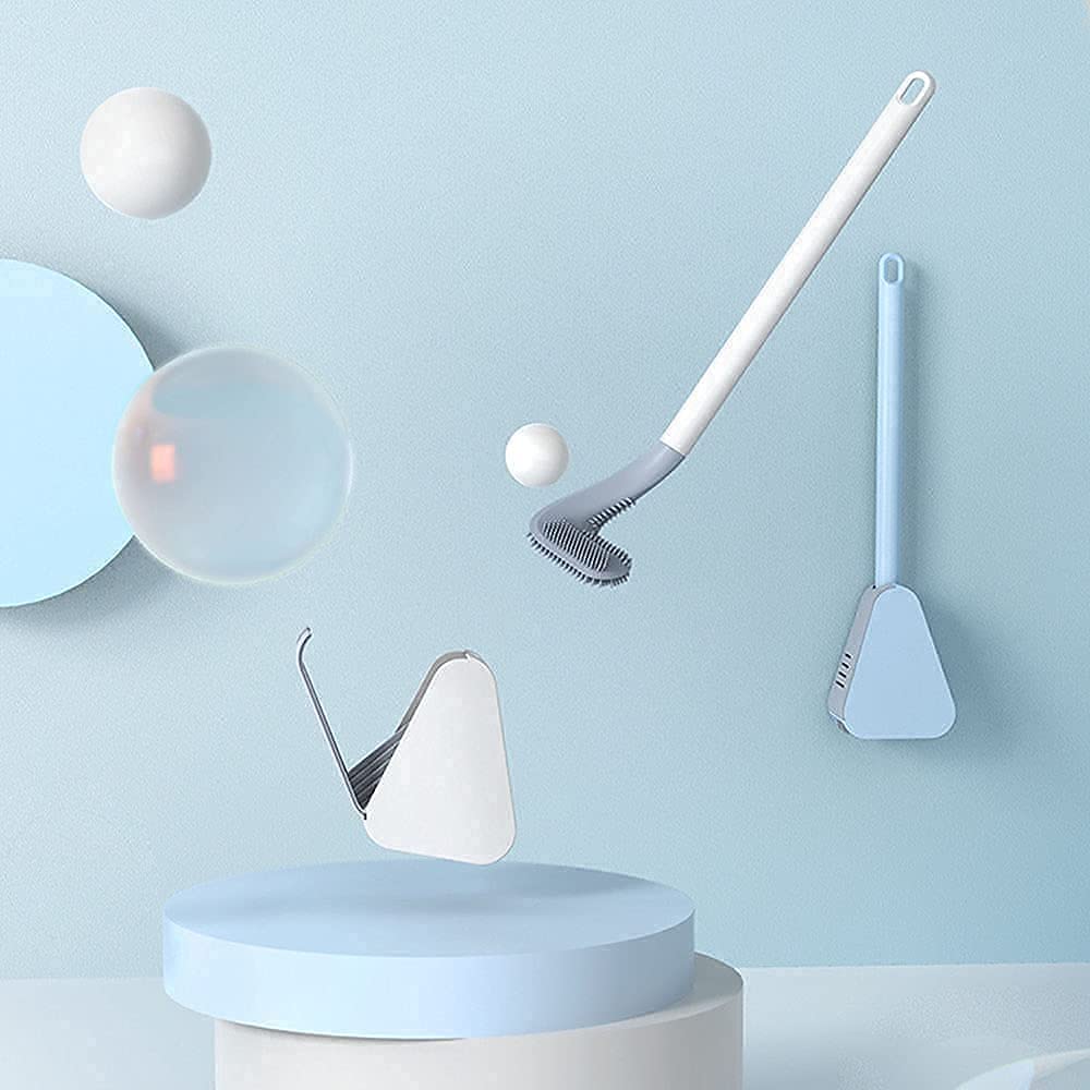 BowLift | Longer Handle Flexible Silicone Golf Toilet Brush