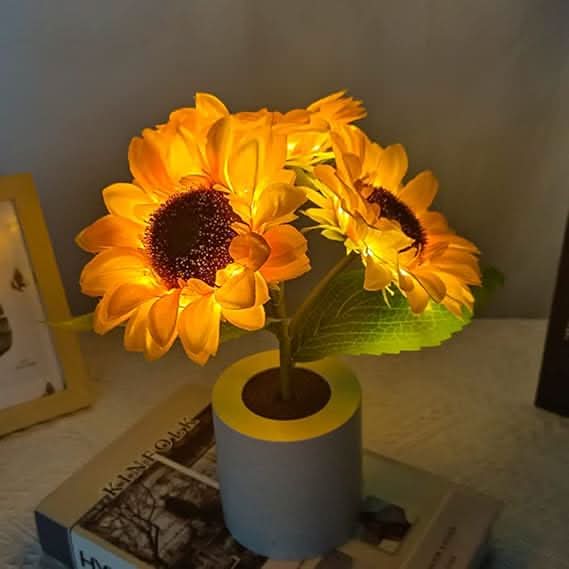 BowLift | Shimmering Sunflower LED Table Lamp
