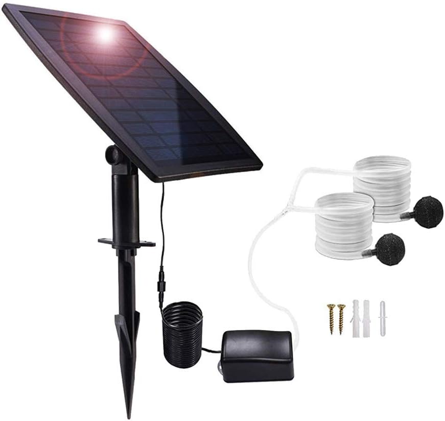 BowLift | Solar Powered Air Pump Kit 2.5W with Hoses and Stones