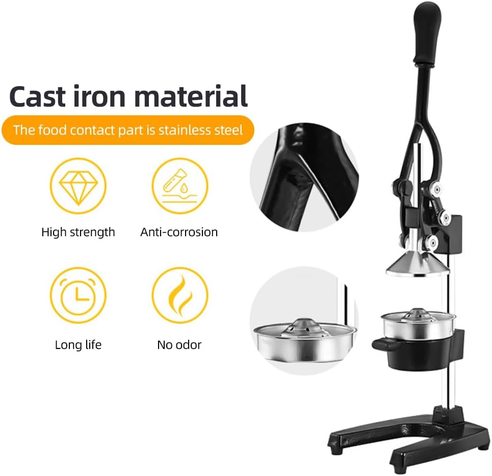 BowLift | Cast-Iron Hand Press Juicer with 99% Extraction and Stainless Steel Build – Orvado