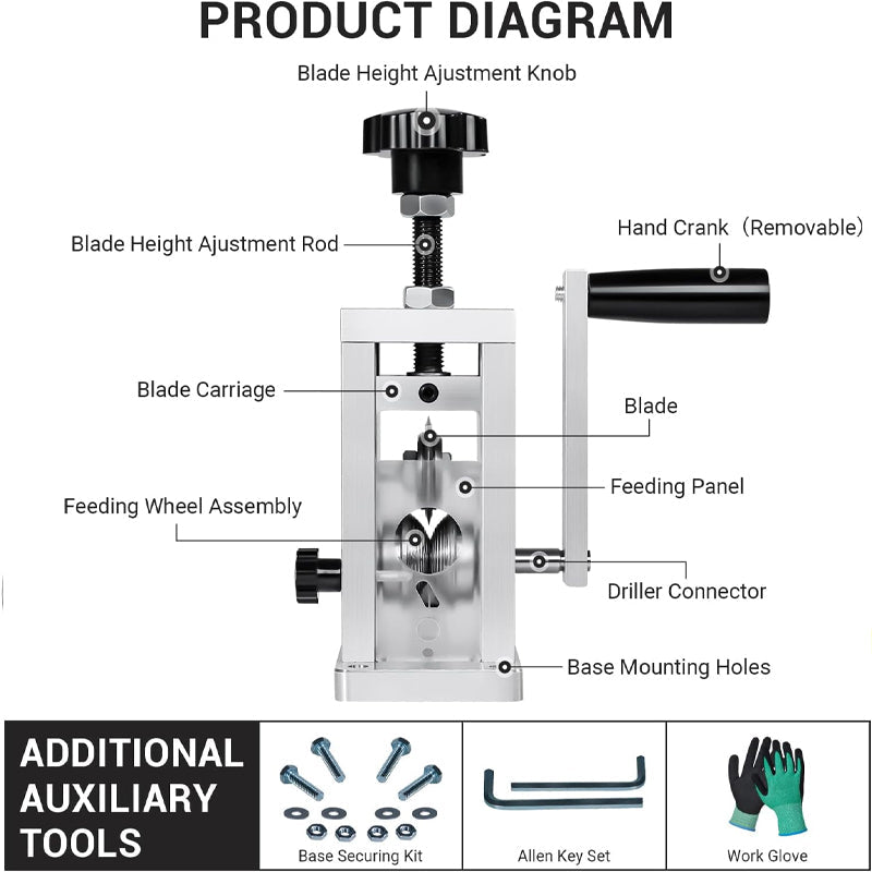 BowLift | Wire Stripper Machine 1/16''-1'' Driven
