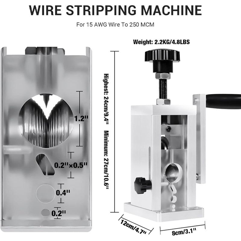 BowLift | Wire Stripper Machine 1/16''-1'' Driven