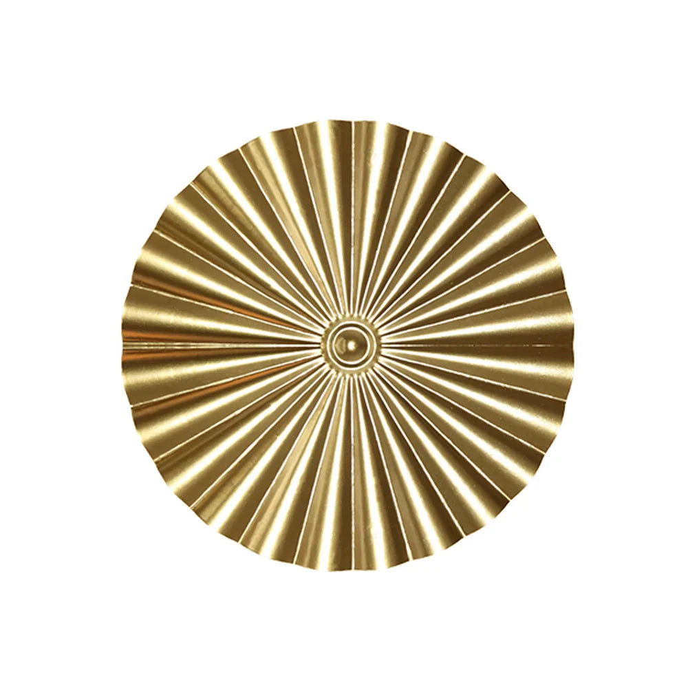 BowLift | Elegant Round Gold Metal Wall Hanging Decoration