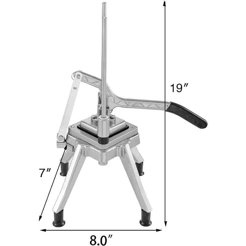 BowLift | 1/4″ & 3/8″ & 1/2" Blade Commercial Vegetable Fruit Chopper Stainless Steel Food Dicer French Fry Cutter