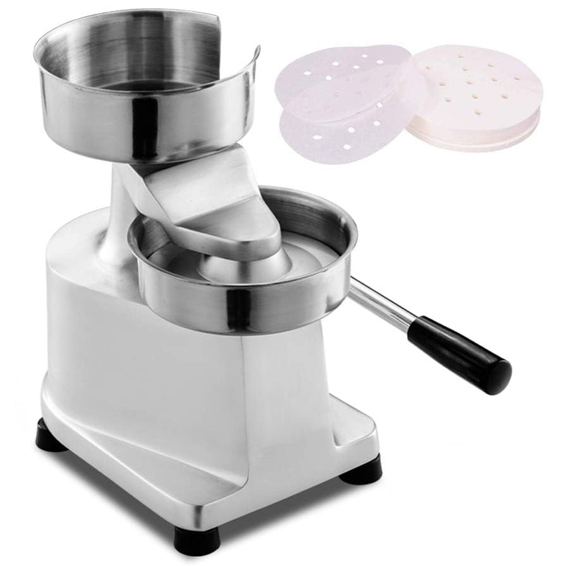 BowLift | 130mm/5inches Commercial Burger Patty Maker Hamburger Press Stainless Steel Bowl