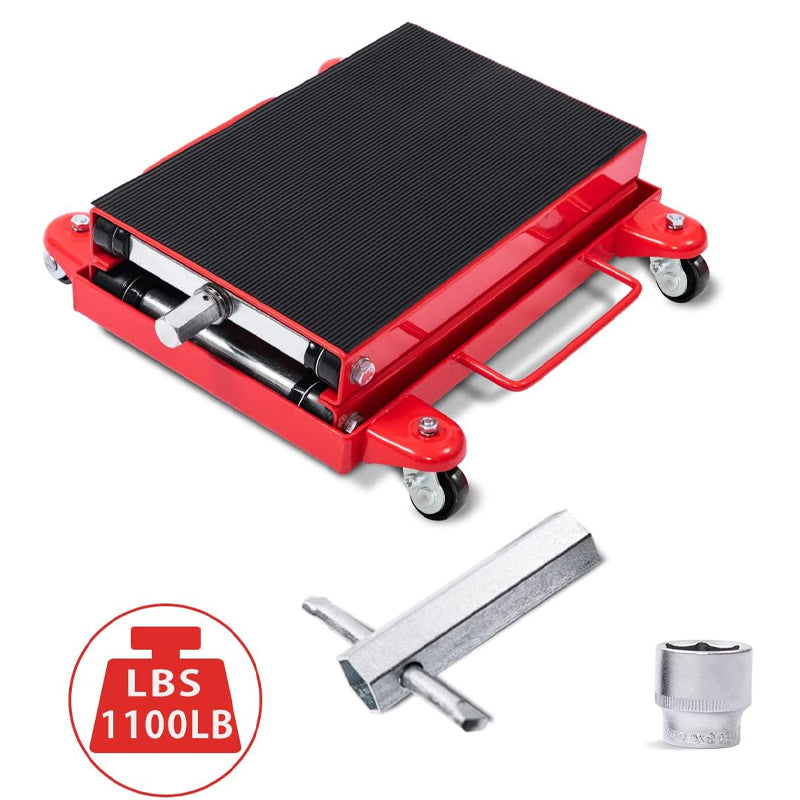 BowLift | 1100 LBS Motorcycle Lift Bikes ATVs Garage Repair Stand Center Scissor Lift Jack