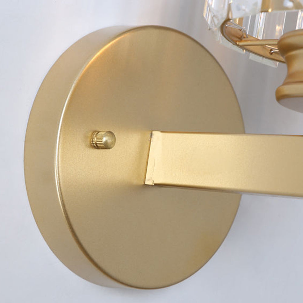 BowLift | Crystal Glass Wall Light With Modern Arm Design