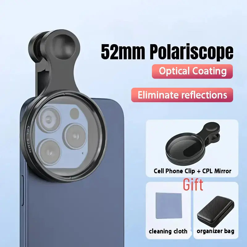 BowLift | 52mm CPL filter for smartphones – Less glare & richer colors