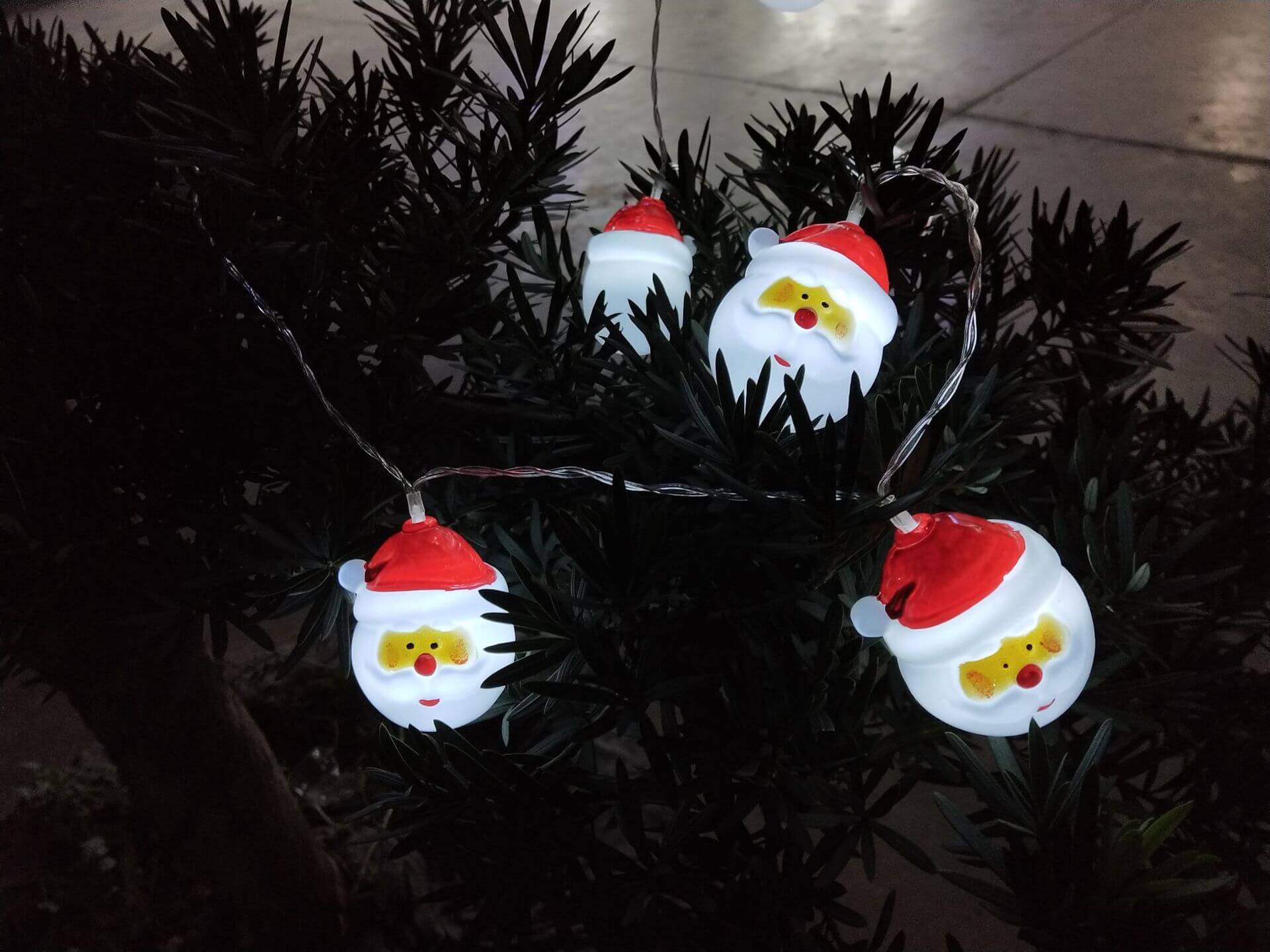 BowLift | Christmas Santa Claus String Lights Patio Party Decoration 10/20 Battery String Lights