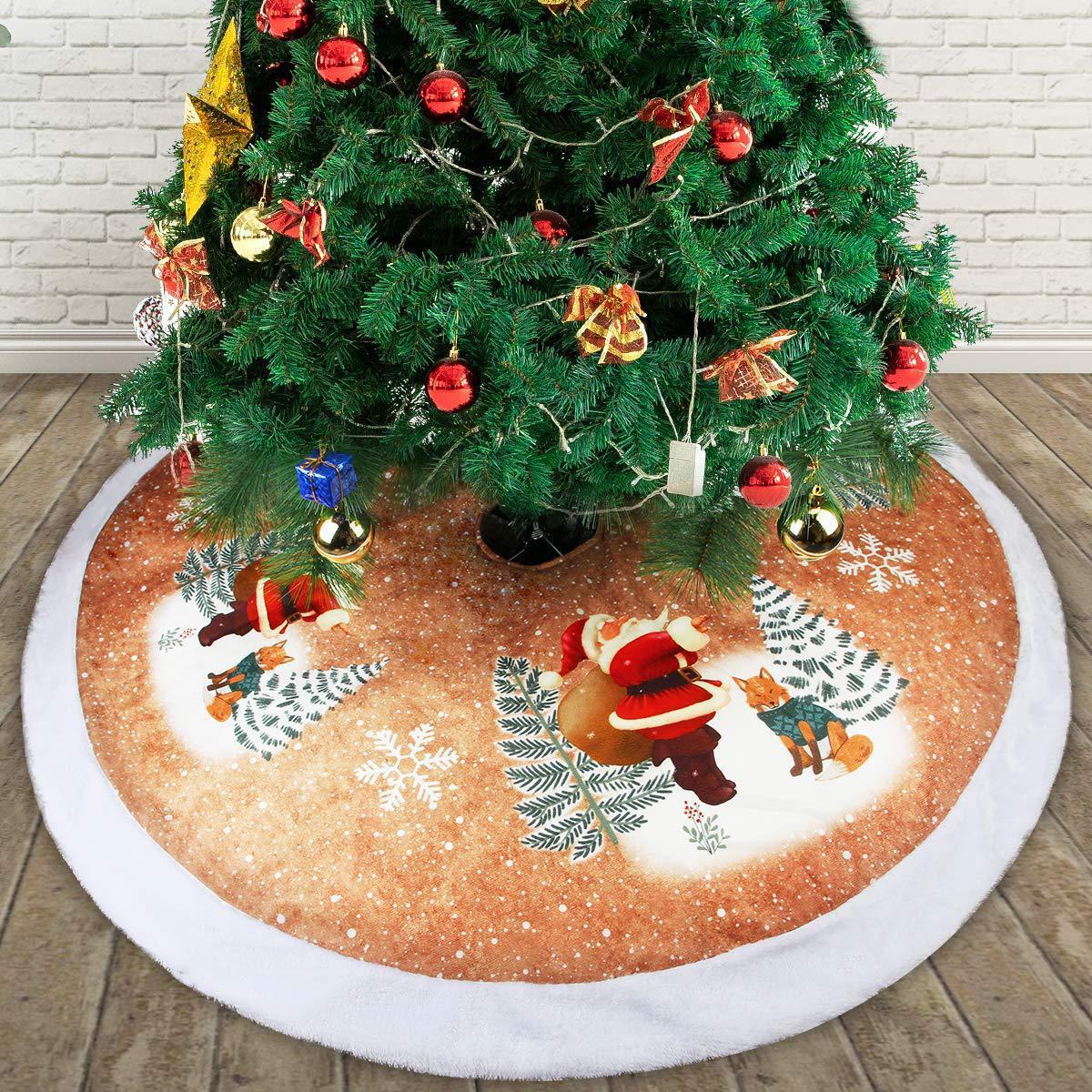 BowLift | Christmas Tree Bottom Decoration Tree Skirt 98cm Flannel Old Man Tree