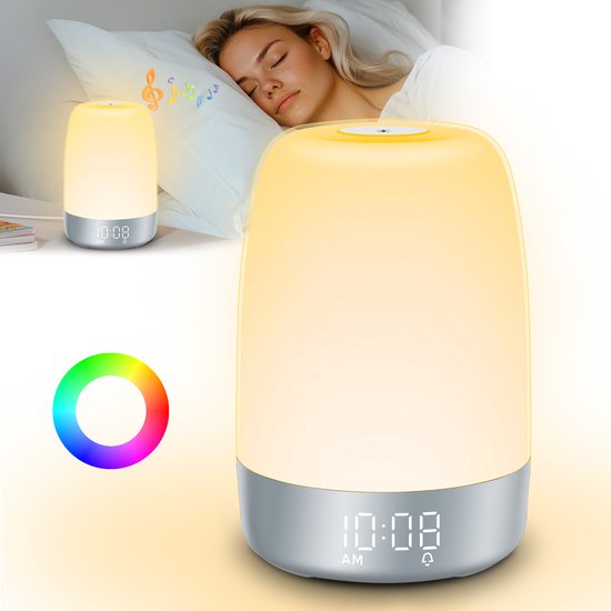 BowLift | Aurora Wake-Up Light with Natural Sounds – Gentle Sunrise Alarm Clock for a Refreshing Start