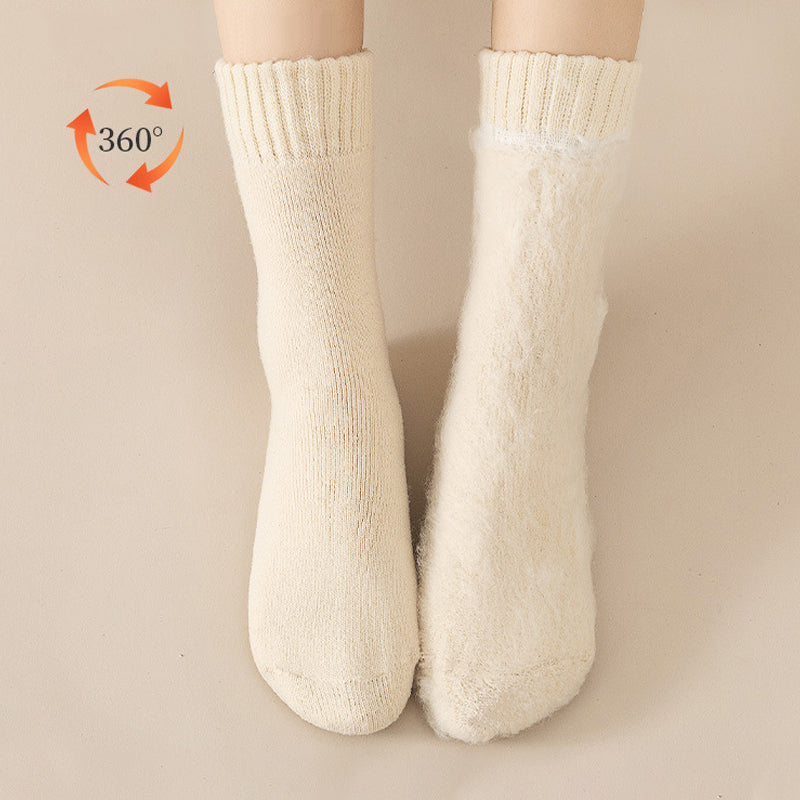 BowLift | Unisex Thermal Socks | Self-Heating Fleece Lining | Moisture-Wicking | 3-Pair Set