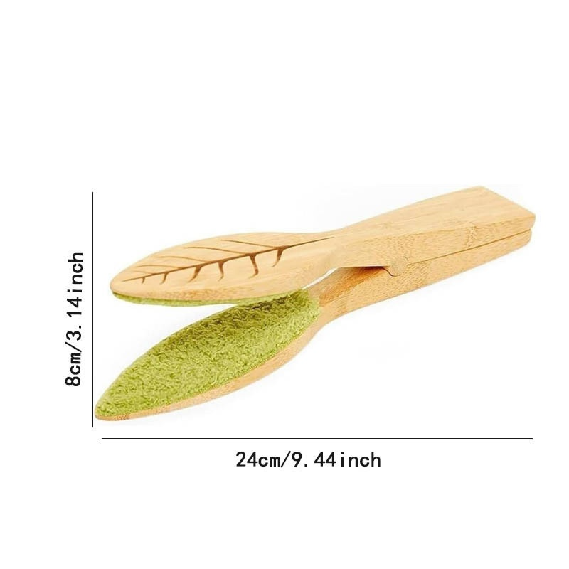 BowLift | Plant leaf cleaning tongs made of wood for gentle leaf care