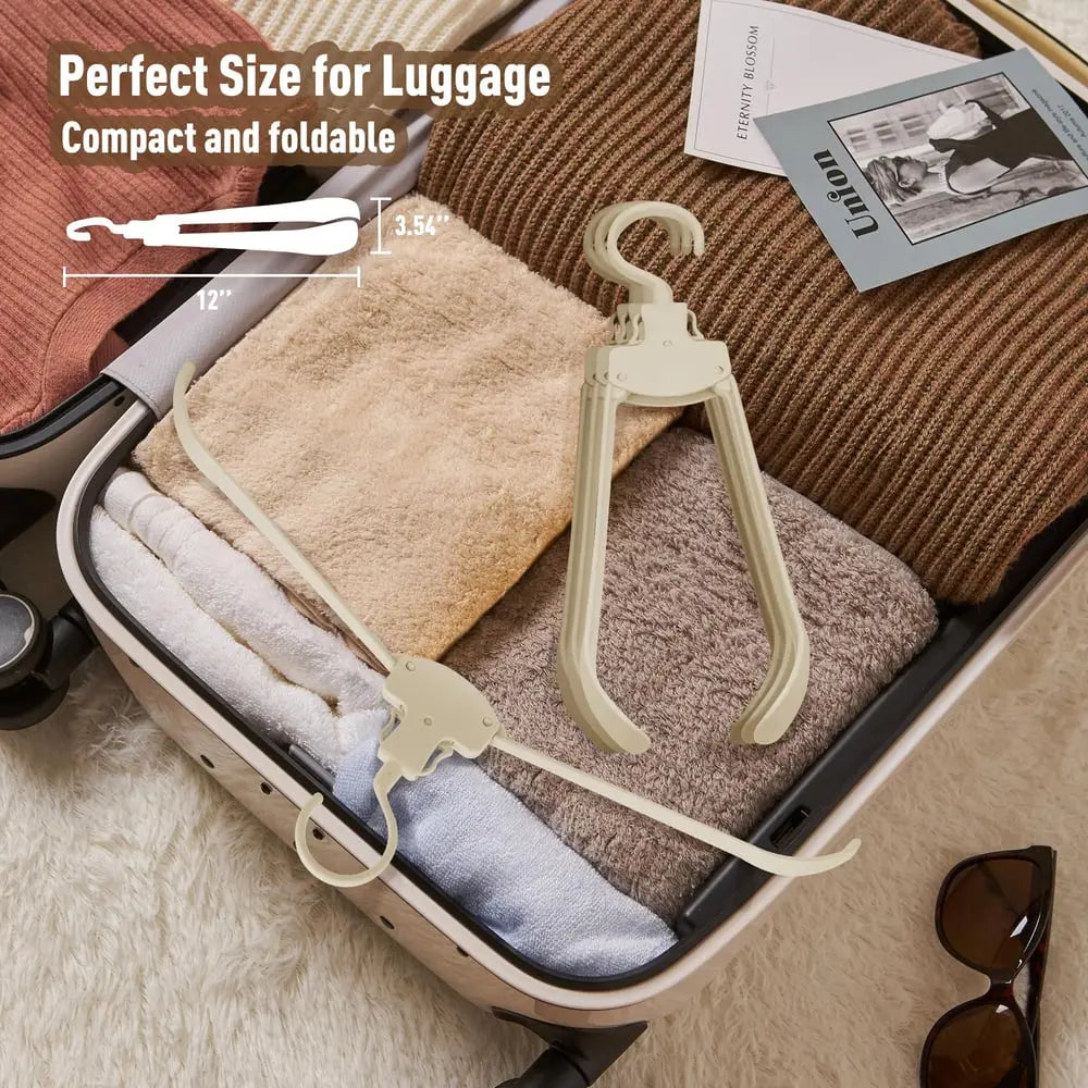 BowLift | 5+5 | Foldable Clothes Hanger – Compact, Stable & Ideal for Travel