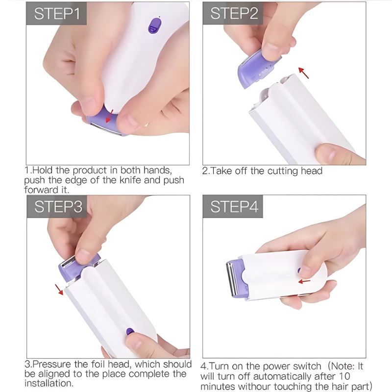 BowLift | FluweelSmooth Pro – Painless Laser Hair Removal Device with Sensa-Light Comfort | For Face & Body