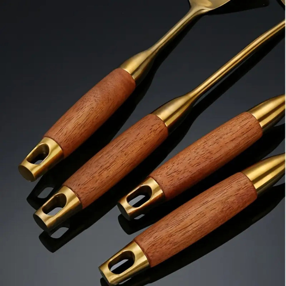 BowLift | Chef’s Choice Golden Kitchen Utensils | 6pcs Set