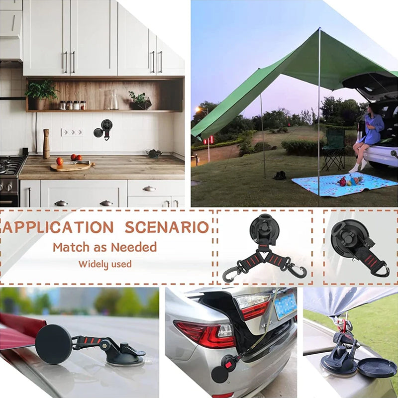 BowLift | Heavy Duty Vacuum Suction Cup with Hook