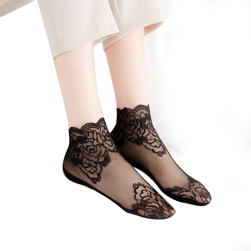 BowLift | Ladies Fashion Lace Socks (6 Pairs)