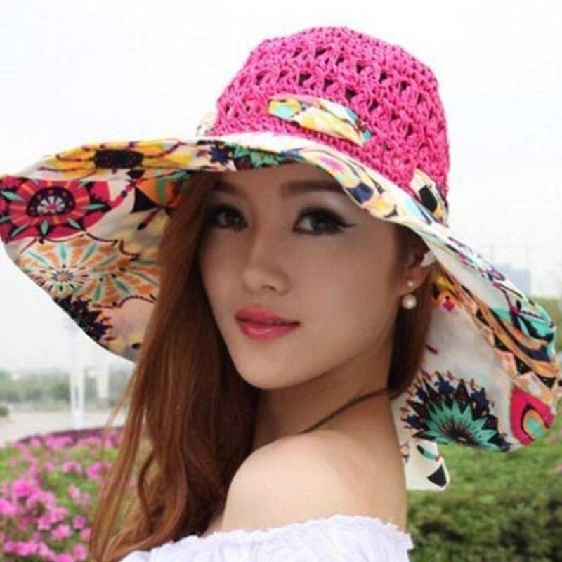 BowLift | Fashion Hollow Printed Sun Hat