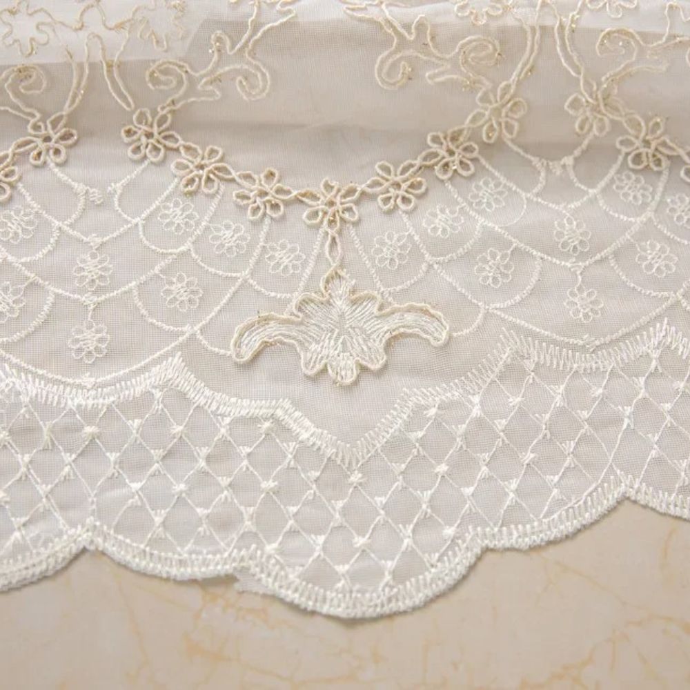 BowLift | Elyvia Embroidered Classic Sheer Lace Curtain
