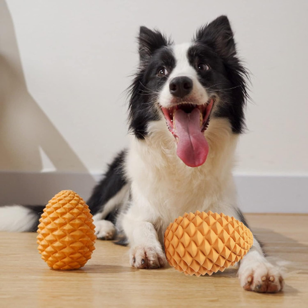 PineCone •  Interactive Rubber Dog Toy