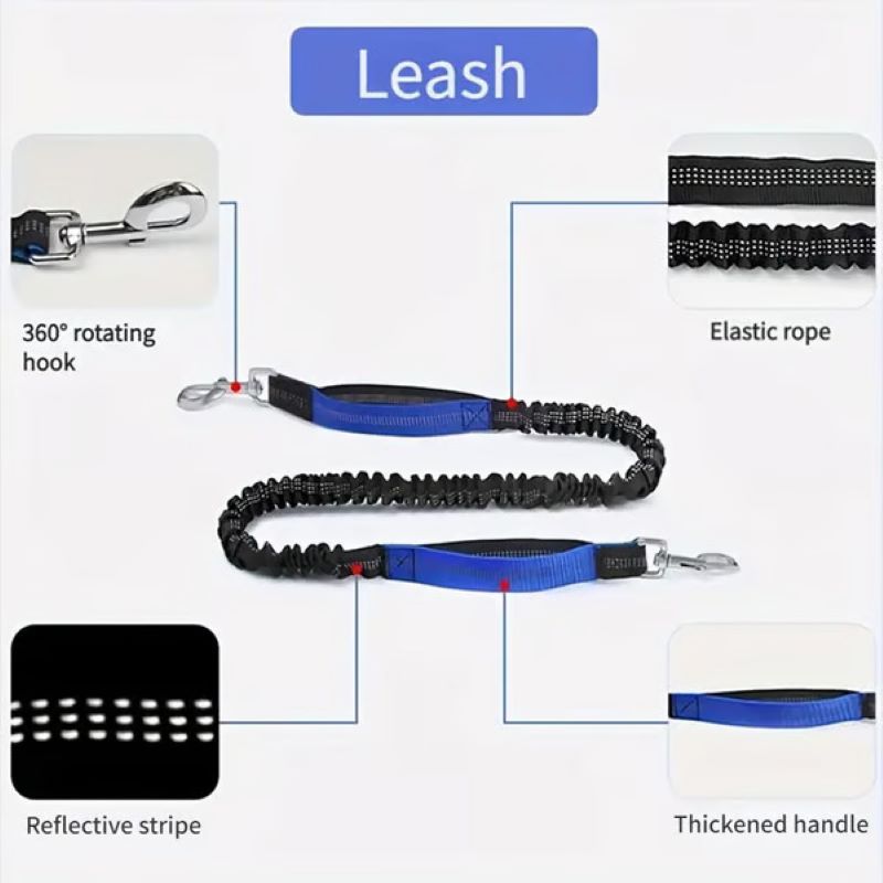 BowLift | Hands Free Dog Leash with Zipper Bag