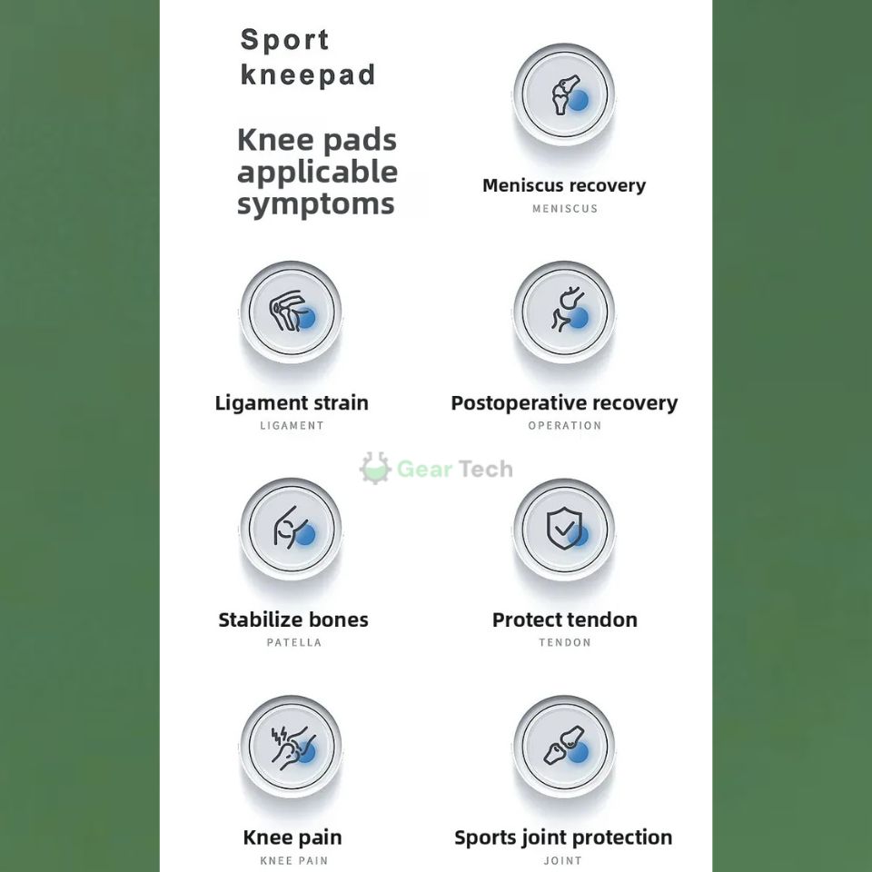 BowLift | Knee Pads for Pain Relief | Support Compression Springs & Adjustable Tension Strap for Stability and Joint Protection