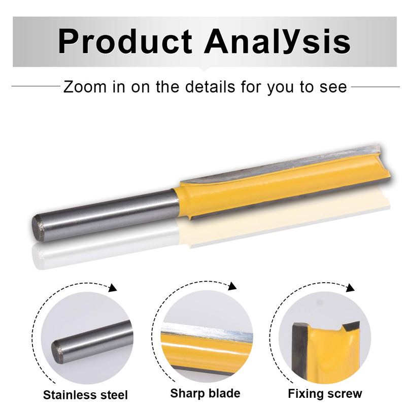 BowLift | 8MM Shaft Double Groove Straight Mill