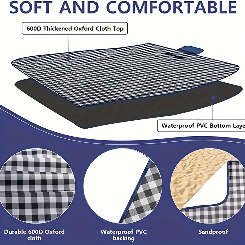 BowLift | Extra Large Waterproof Picnic Blanket | Foldable Outdoor Mat