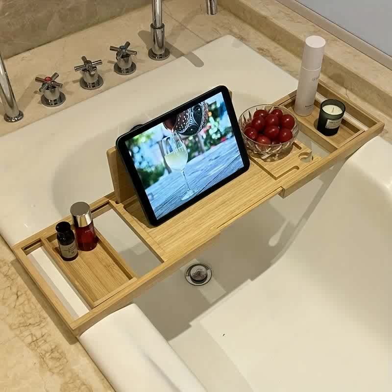 BowLift | Bamboo Bathtub Tray - For Ultimate Relaxation