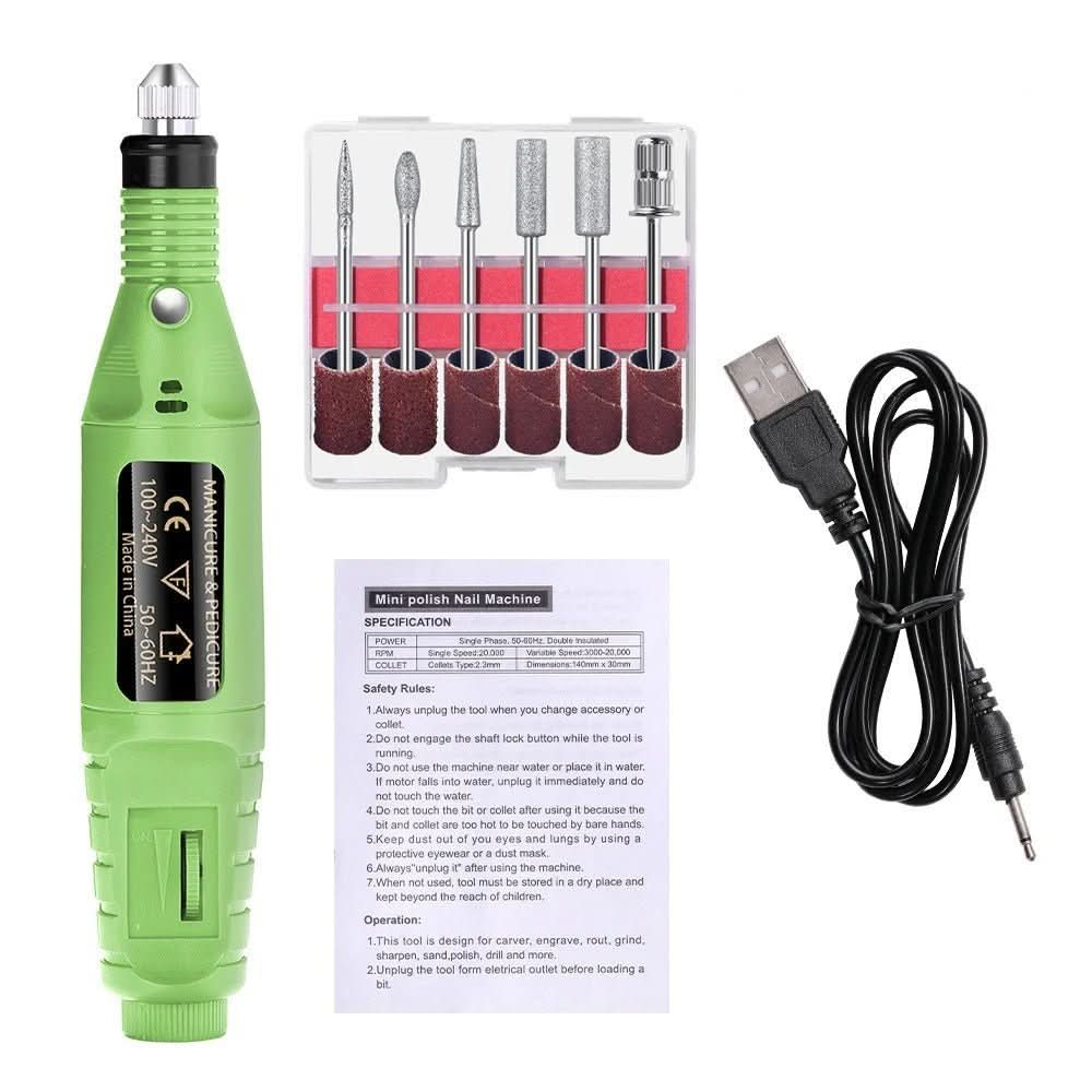 BowLift | Electric 6-in-1 nail care set for manicure & pedicure