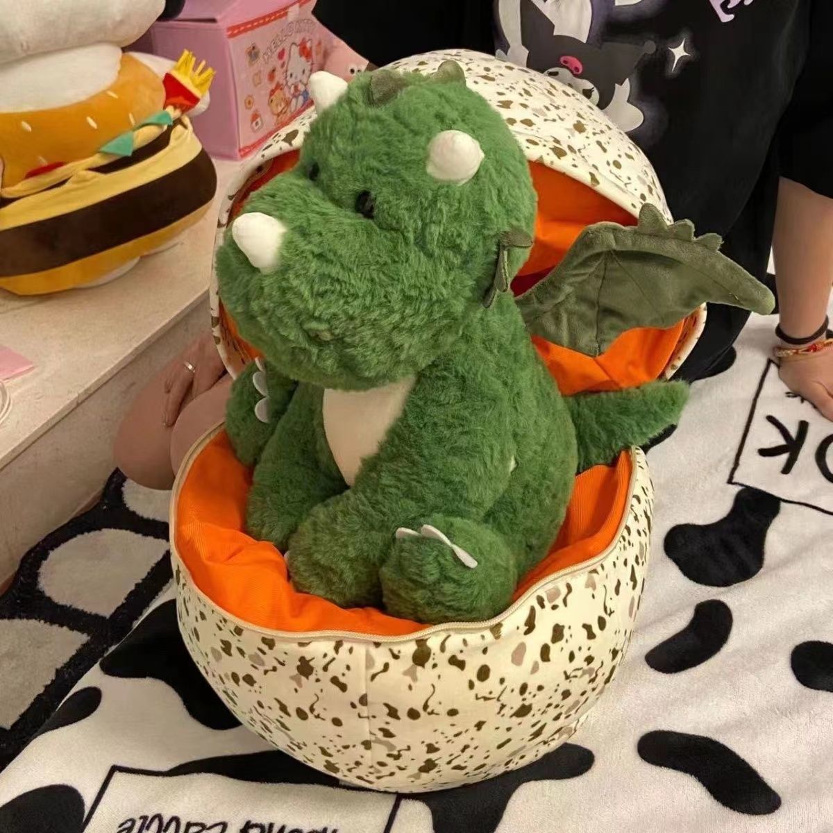 BowLift | Plush Dinosaur + Eggshell - Small