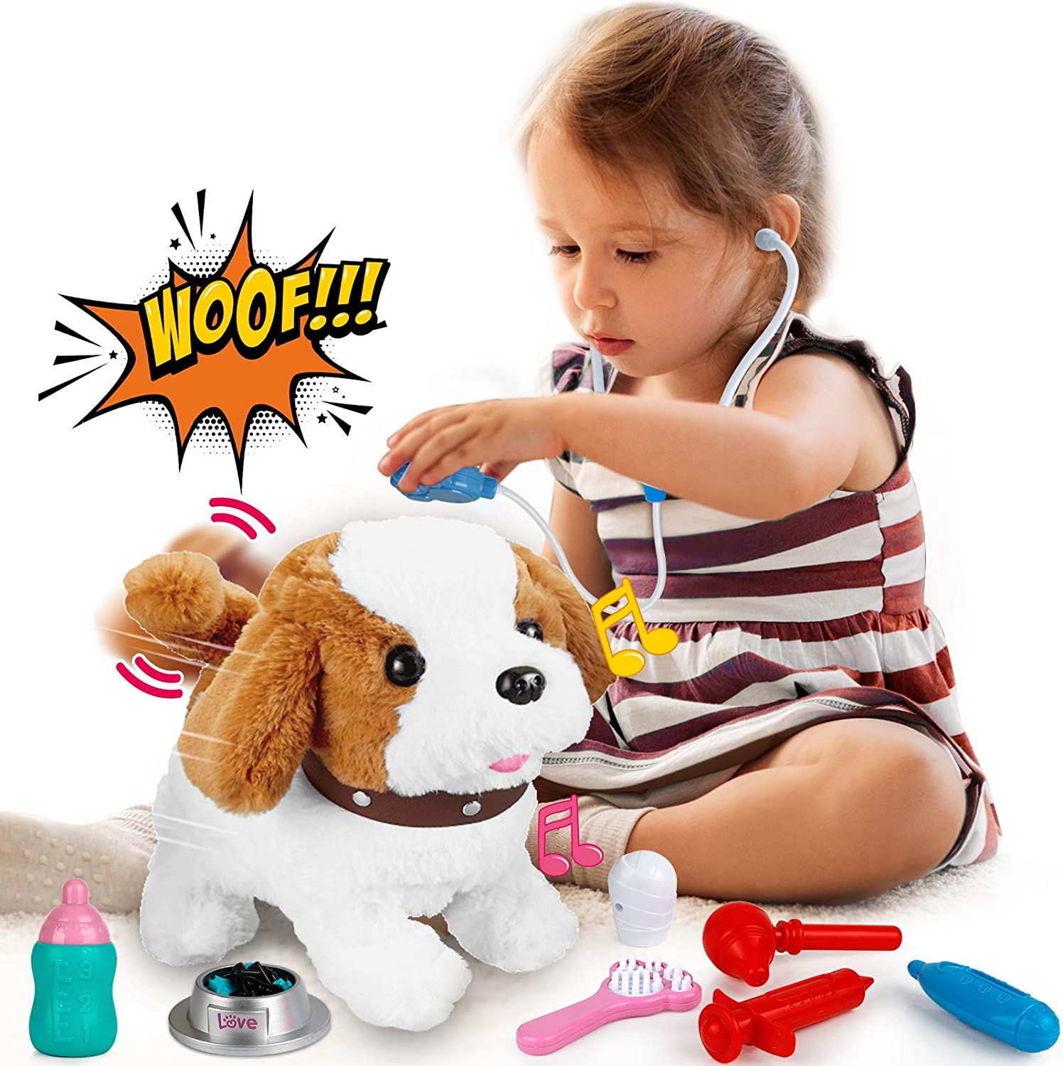 BowLift | Electronic Interactive Plush Puppy Toy