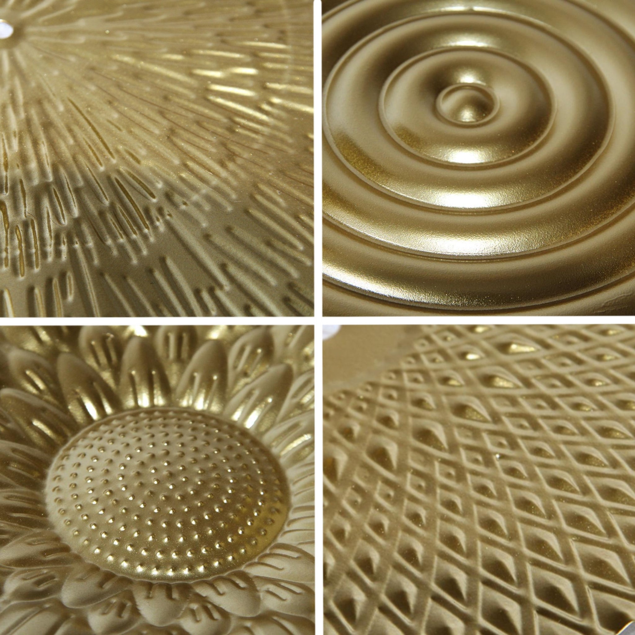 BowLift | Elegant Round Gold Metal Wall Hanging Decoration