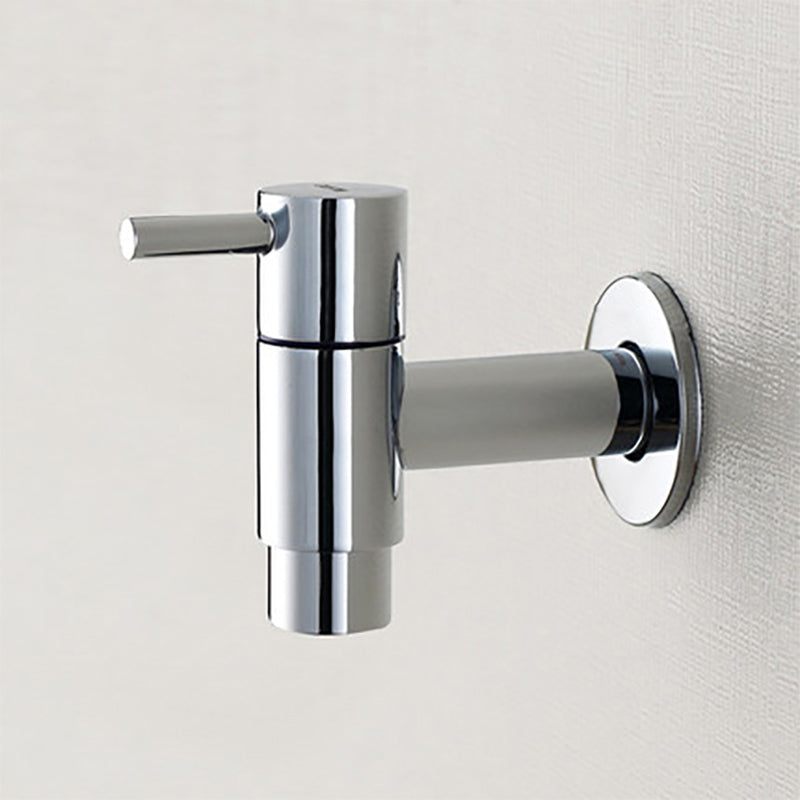 BowLift | Contemporary Wall-Mounted Bathroom Faucet Single Hole Low Arc Solid Brass Circular Faucet
