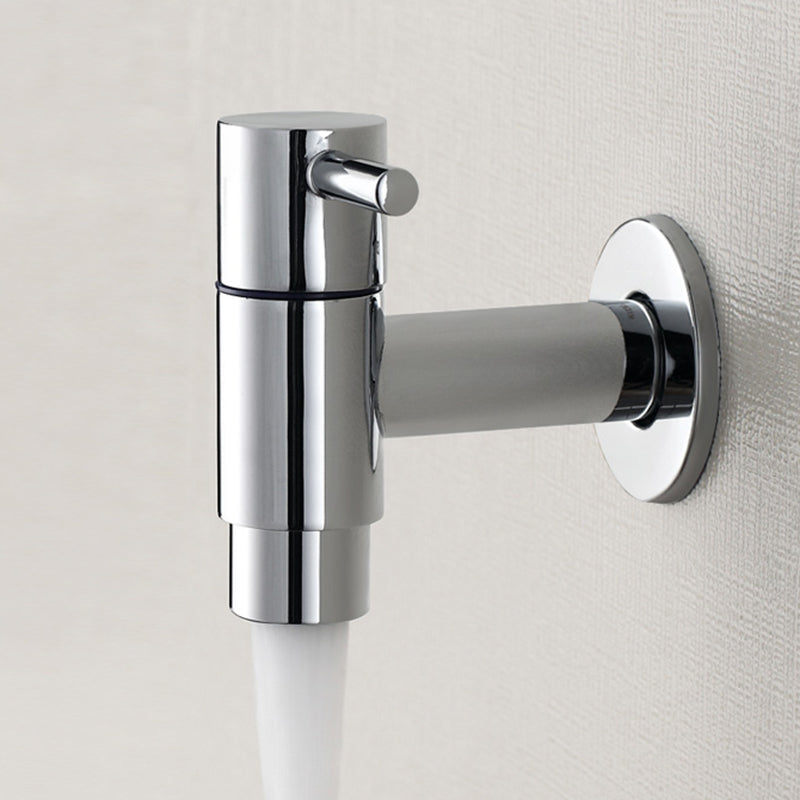 BowLift | Contemporary Wall-Mounted Bathroom Faucet Single Hole Low Arc Solid Brass Circular Faucet