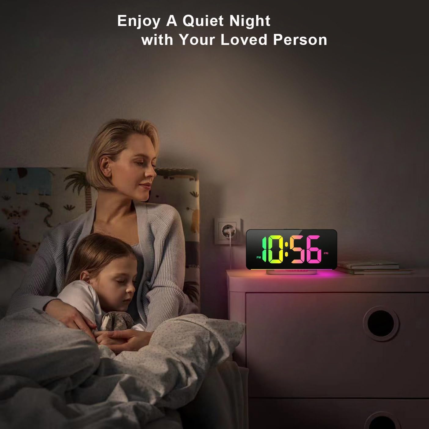 BowLift | 11.5-Inch Digital Calendar Day Clock with 19 Reminders – Claryon