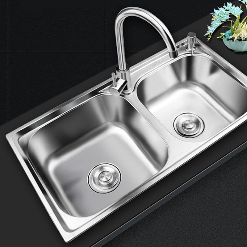 BowLift | Classic Style Kitchen Sink Stainless Steel Kitchen Sink with Drainage Hole Kit