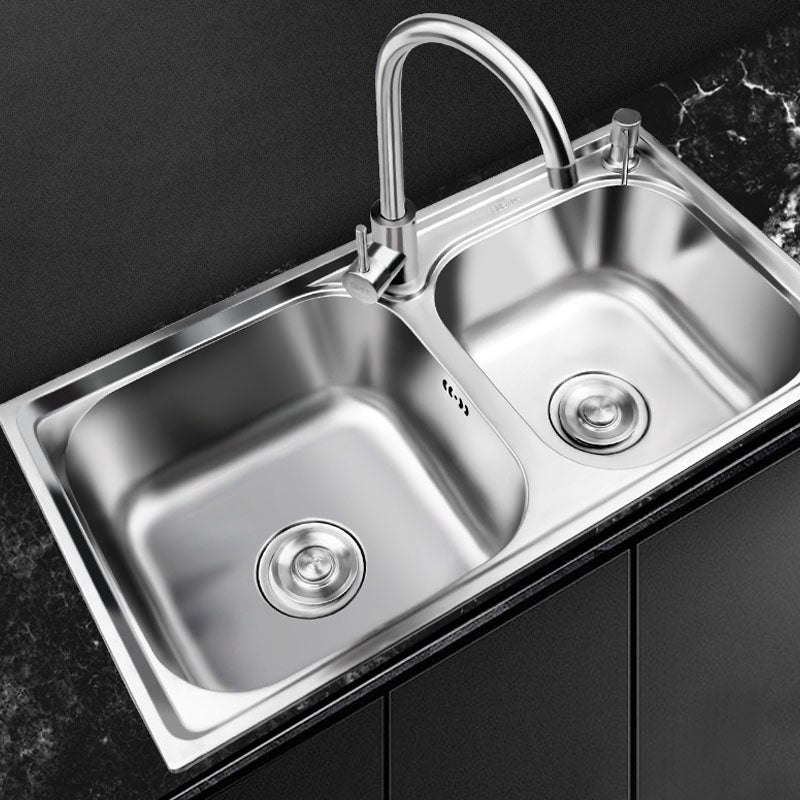 BowLift | Classic Style Kitchen Sink Stainless Steel Kitchen Sink with Drainage Hole Kit