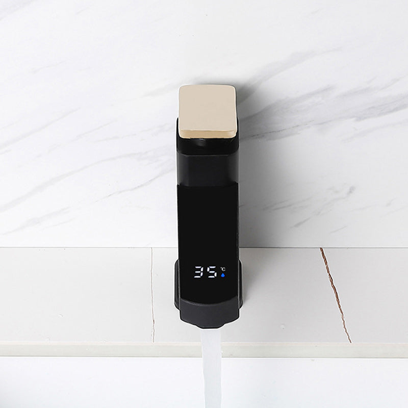 BowLift | Contemporary sink faucet Digital display Monochrome Low arch basin Bathroom sink